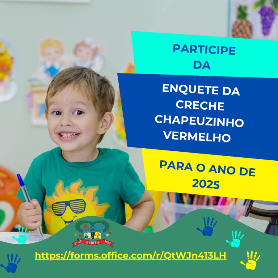 ATENÇÃO PAIS OU RESPONSÁVEIS POR CRIANÇAS QUE COMPLETAM 02 (DOIS) e 03 (TRÊS) ANOS DE IDADE ATÉ 31 DE MARÇO DE 2025.